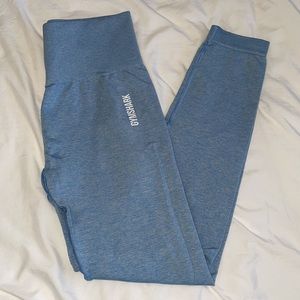 Gymshark Adapt Marl Seamless Leggings - Light Blue